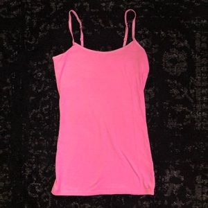 Neon pink tank top